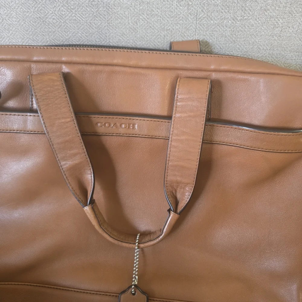 Vintage Coach Leather Laptop / Briefcase Messenger Bag – Brown